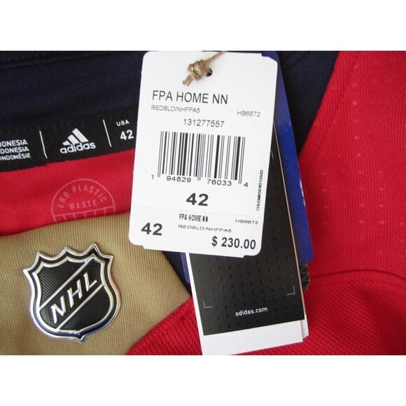 New W/ Tag Men Adidas Florida Panthers Jonathan Huberdeau Jersey Sz 42 (NW194) - Picture 3 of 11